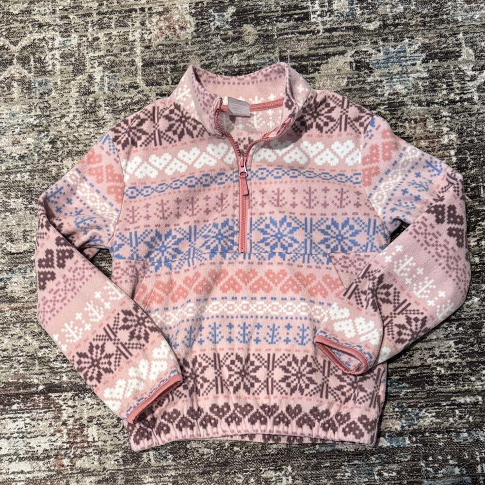 Athletic Works Pink and Blue Women's Cowl Sweater